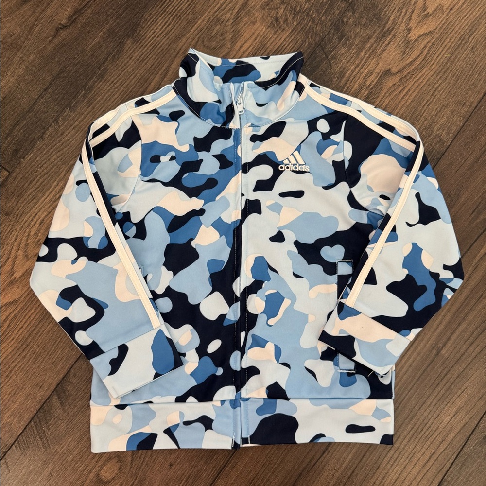 Adidas Blue Camo Track Jacket size 24 months Bape Inspired
